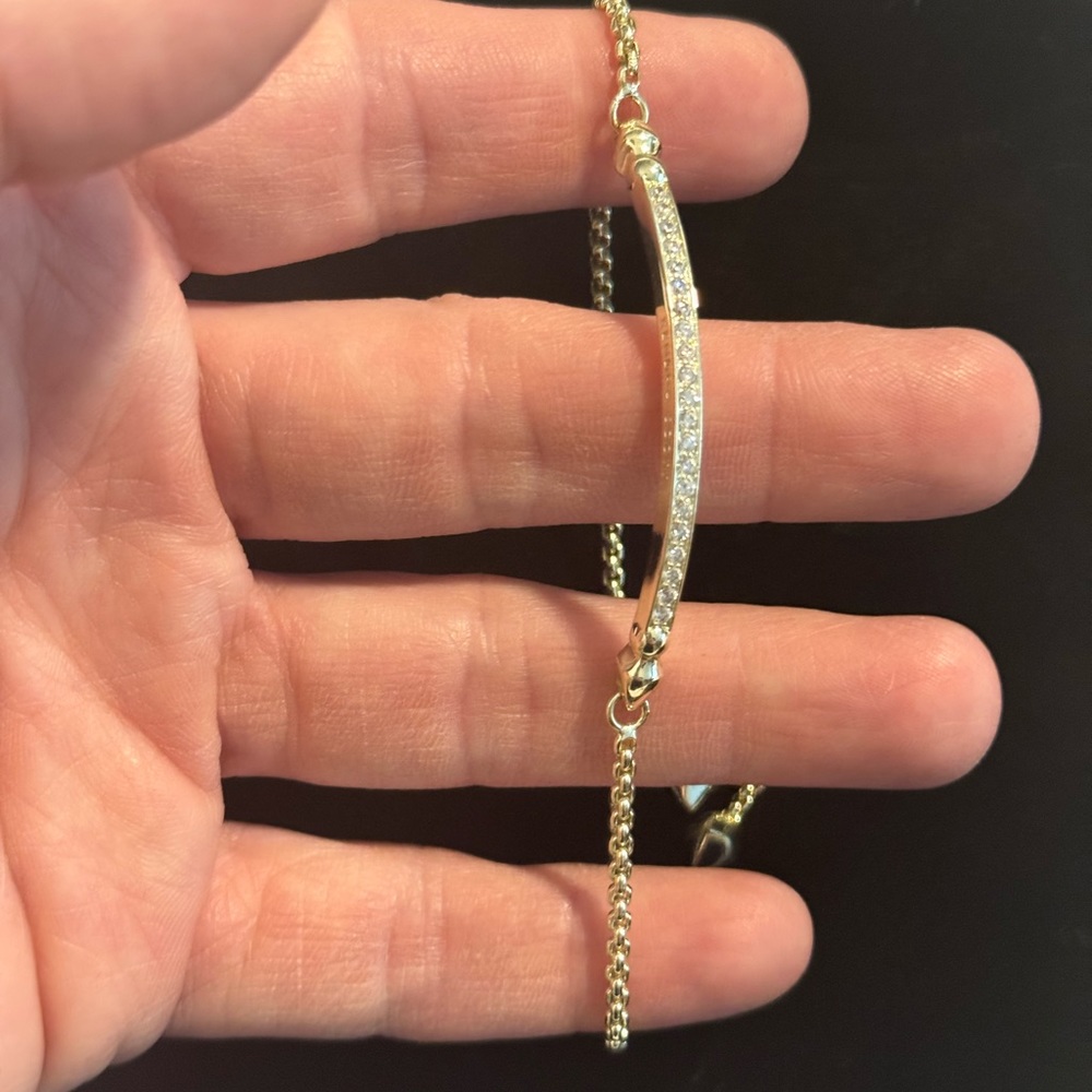 Kendra Scott Ott Adjustable Chain Bracelet in Gold